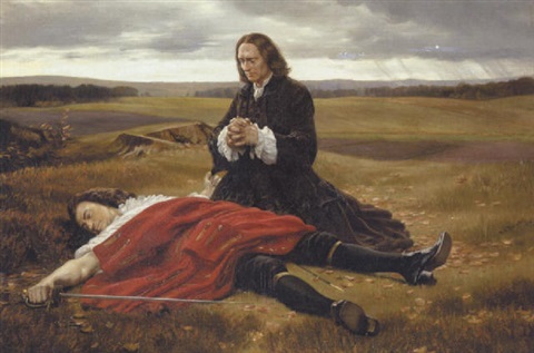 vilhelm-rosenstand-tordenskjolds-kammertjener-kold-ved-sin-faldne-herres-lig